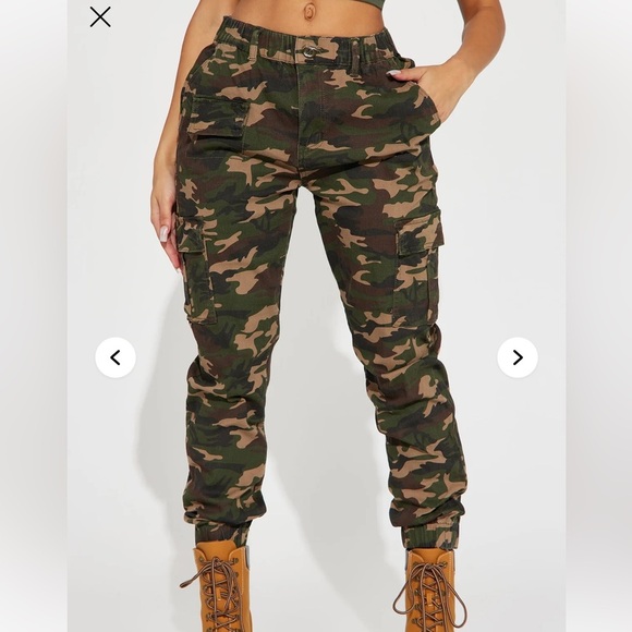 Pants - Camouflage Cargo Jogger Pants